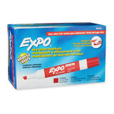 Expo Whiteboard Marker Chisel Tip Red Box 12 (80002)