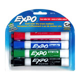 Expo Whiteboard Marker Chisel Tip Assorted Box 4 (80174)