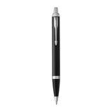 Parker IM Black Chrome Trim Ballpoint Pen Medium Blue