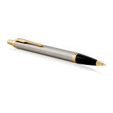 Parker IM Brushed Metal Ballpoint Pen Medium Blue