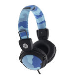Moki Camo In-line Mic Blue Headphone