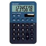 Sharp 8 Digit Pocket Calculator Blue