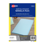 Avery Manilla Folder LBlu FC Pk20