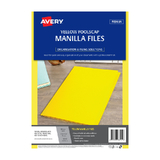 Avery Manilla Folder Yllw FC Pk20