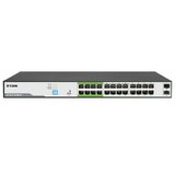 D-Link 26-Port Gigabit PoE Switch with 24 PoE+ Ports and 2 SFP Uplinks