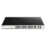 D-Link 28-Port Gigabit Smart Managed 370W PoE Switch with 28 RJ45