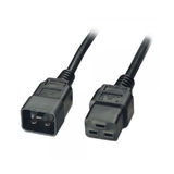 Lindy 0.5m 15Amp 3-pin IEC C20 to C19 Power Cable