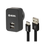 Moki USB-C Cable + Wall Charger Pack