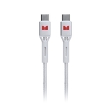 Monster USB-C to USB-C Braided Cable - White 1.2m