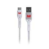 Monster USB-C to USB-A Braided Cable - White 1.2m