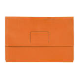 Marbig Slimpick F/C Document Wallet Brt Orang Pk10