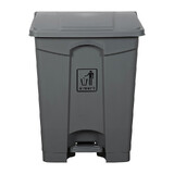 Cleanlink Rubbish Bin With Pedal Lid 68L Grey
