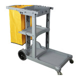 Cleanlink Janitor'S Trolley 3 Tier Grey