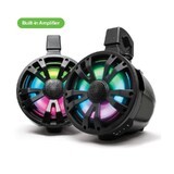 EcoXgear ETA08 2-Pack Black 8 Inch Marine Amplified Speakers