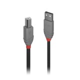 Lindy 7.5m USB-A 2.0 to USB-B Cable - Anthra Line