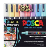 Posca PC-5M Med Blt Asst Pk8