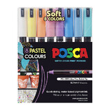 Posca PC-1MR Soft Col Asst Pk8