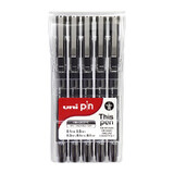 Uni Pin Fine Liner Asst Pk5