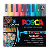Posca PC5BR Paint Marker Ast Pk8