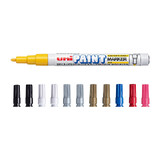 Uni Paint Marker Fine Ast Bx12