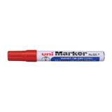 Uni Perm Bullet Marker Red Bx12
