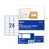 Avery Label General Use L7159GU 64x33.8mm - 24Up Box 100