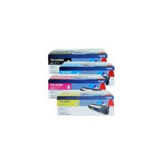 Brother TN-340BK, C, M, Y Set of 4 Colour Toner Cartridges