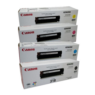 Canon CART-318BK, C, M, Y Set of 4 Colour Toner Cartridges