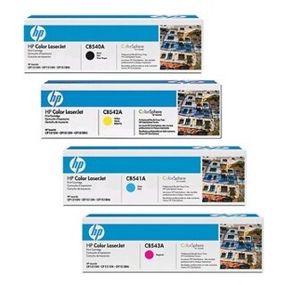 HP CB540A CB541A CB542A CB543A 125A Set of 4 Colour Toner Cartridges