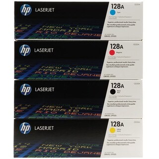 HP CE320A CE321A CE322A CE323A 128A Set of 4 Colour Toner Cartridges