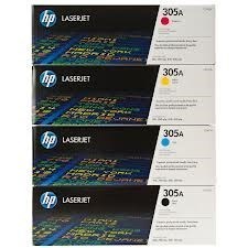 HP 305A / CE410A CE411A CE413A CE412A Set of 4 Colour Toner Cartridges