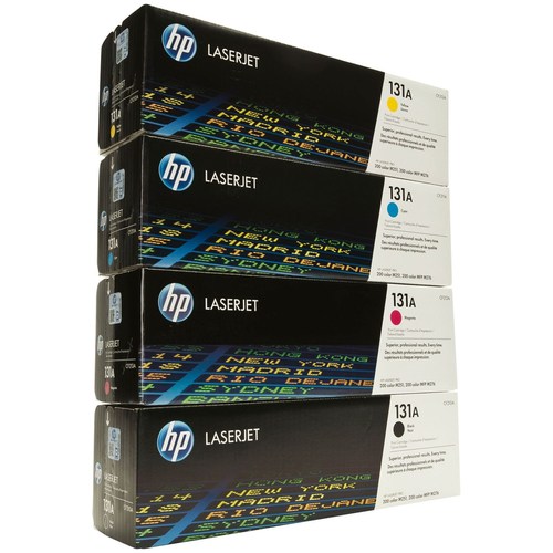 HP CF210A CF211A CF212A CF213A 131A Set of 4 Colour Toner Cartridges