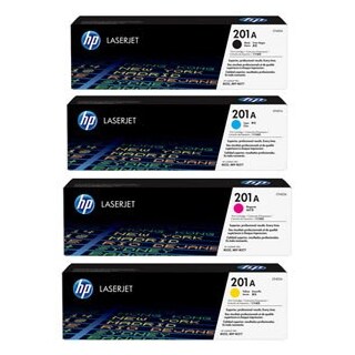 HP 201A / CF400A CF401A CF402A CF403A Set of 4 Colour Toner Cartridges