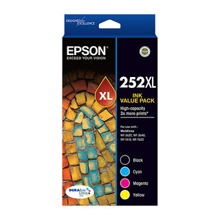 Epson 252XL 4 High Yield Ink Value Pack