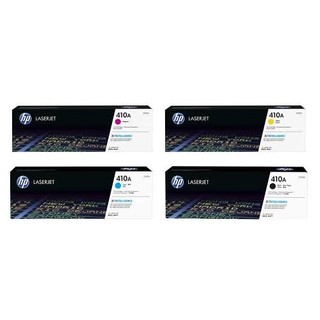 HP No. 410X / CF410X CF411X CF412X CF413X Set of 4 Colour Toner Cartridges