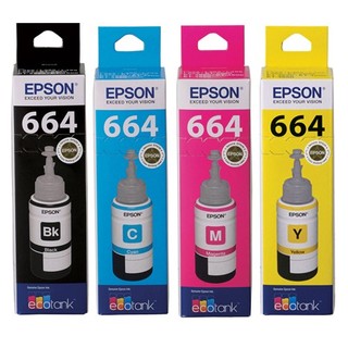Epson T664 EcoTank Set of 4 Ink Bottles