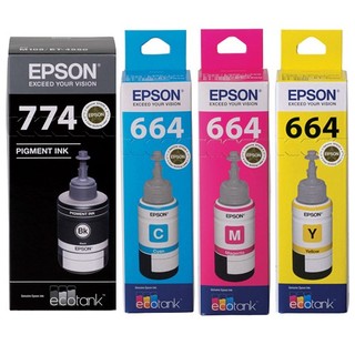 Epson T774 / T664 EcoTank Set of 4 Ink Bottles