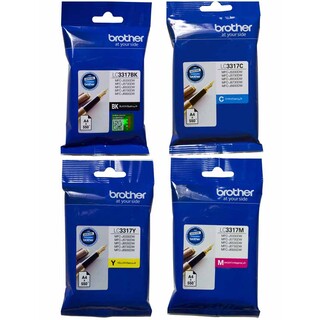 Brother LC-3317BK, C, M, Y Set of 4 Inkjet Cartridges