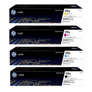 HP 119A BK, C, M, Y Set of 4 Colour Laser Toners