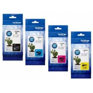 Brother LC-436XL Set of 4 High Yield Inkjet Cartridges