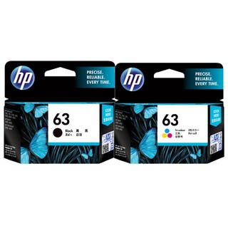HP No 63 Black / Colour Inkjet Cartridges - Twin Pack