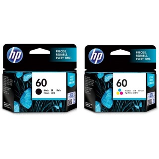 HP No 60 Black / Colour Inkjet Cartridges - Twin Pack