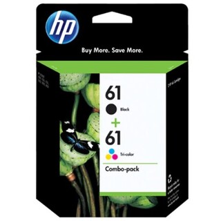 HP No 61 Black / Colour Inkjet Cartridges - Twin Pack