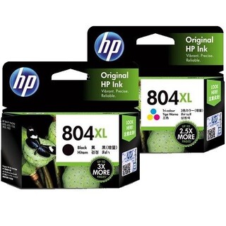HP No 804XL Black / Colour Inkjet Cartridges - Twin Pack