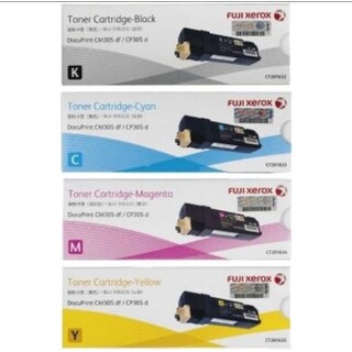 Fuji Xerox Docuprint CM305D BK, C, M, Y Set of 4 Colour Laser Toners