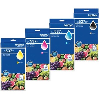 Brother LC-537 Set of 4 Inkjet Cartridges
