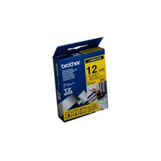 Brother TZe-631 / 12mm Black Text On Yellow Laminated Labelling Tape - 8 Metres