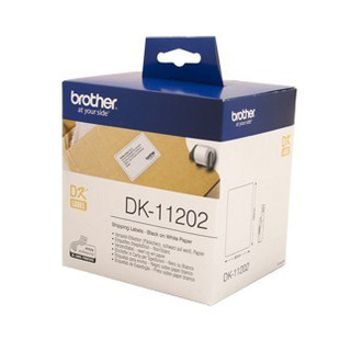 Brother DK-11202 White Label - 62mm x 100mm - 300 CON-Labels Per Roll