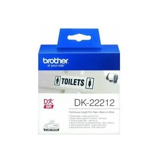 Brother DK-22212 White Continuous Film Roll 62mm - 15.24 Metres