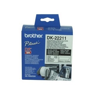 Brother DK-22211 White Roll - 29mm x 15.24m Film Roll